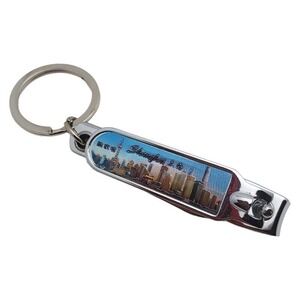 Shanghai Landmark Keychain Souvenir Key Ring‎ Travel Tourist Nail Clipper China